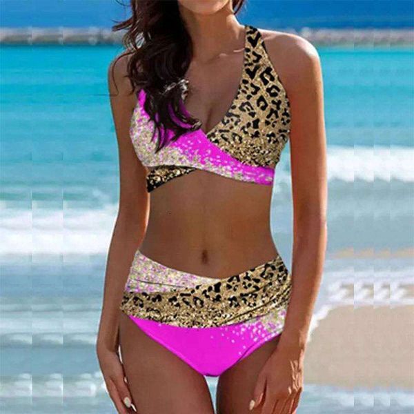 swimsuit high waist lady split bikini leopard print shiny swimwear cross color block, White;black
swimsuit high waist lady split bikini leopard print shiny swimwear cross color block, White;black