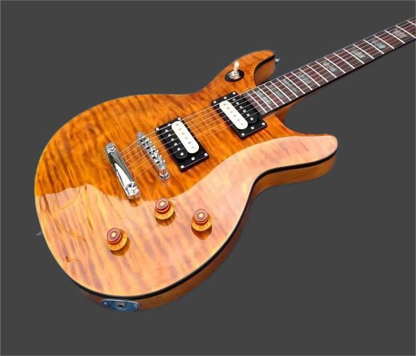 custom tak matsumoto signature quilted maple orange electic guitar abalone trapezoid inlay, black body binding, tuilp tuners, chrome hardwar
custom tak matsumoto signature quilted maple orange electic guitar abalone trapezoid inlay, black body binding, tuilp tuners, chrome hardwar