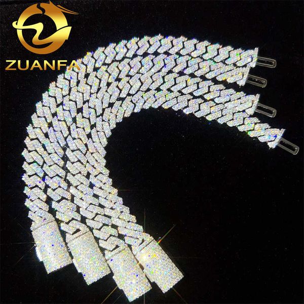 2023 wholesale price pass diamond tester 10mm 925 sterling silver 2 row vvs moissanite cuban link bracelet
2023 wholesale price pass diamond tester 10mm 925 sterling silver 2 row vvs moissanite cuban link bracelet