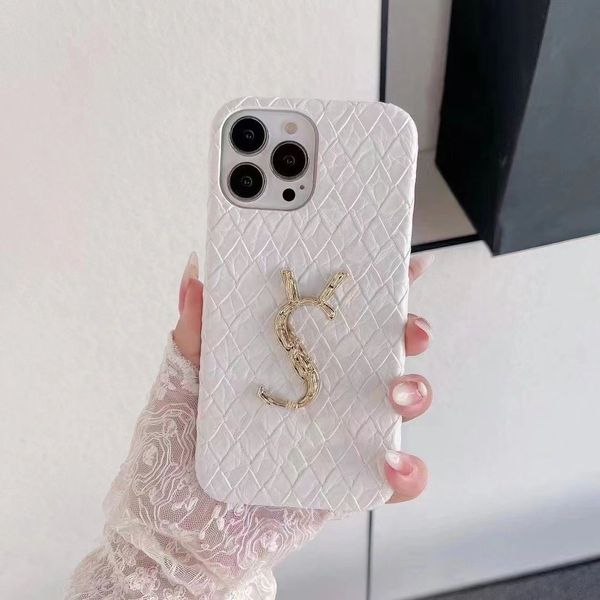 Image of Beautiful YS iPhone Phone Cases 15 14 Pro Max Luxury Textile Purse for 16 15promax 14promax 13promax 15pro 14pro 13pro 13 12pro 12 11Pro 11 Xs X Xr Case with Logo Box