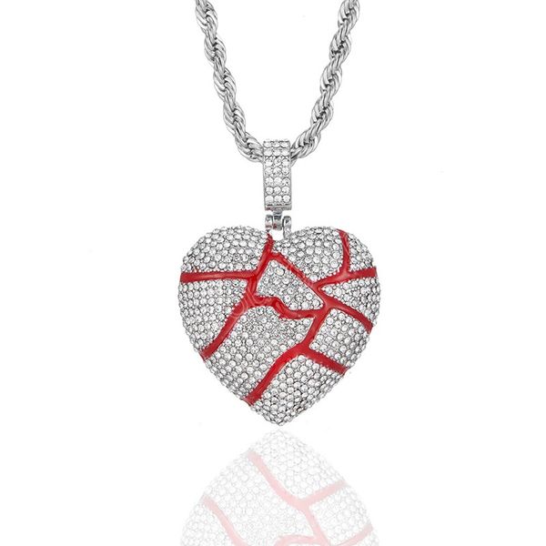 hip hop iced out bling heart pendant necklace gold color link chain men women necklace fashion bridal wedd jewelry accessory, Silver
hip hop iced out bling heart pendant necklace gold color link chain men women necklace fashion bridal wedd jewelry accessory, Silver