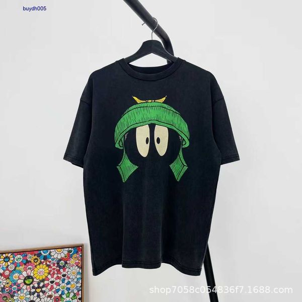 roaj new style t-shirts for men and women fashion designer s.t michael little green hat washed old cracked print short sleeve couple loose c, White;black
roaj new style t-shirts for men and women fashion designer s.t michael little green hat washed old cracked print short sleeve couple loose c, White;black
