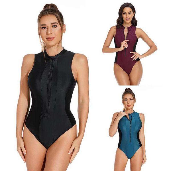 surfing suit women zip sleeveless swimsuits multi color tight one piece briefs snorkeling diving womens swimsuit, White;black
surfing suit women zip sleeveless swimsuits multi color tight one piece briefs snorkeling diving womens swimsuit, White;black