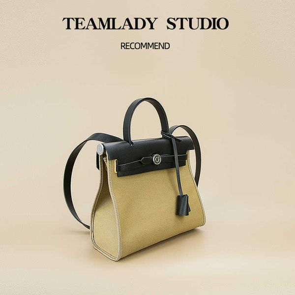 herbag25 korean nylon fabric with oil wax leather high sense commuter bag office bag tote bag female
herbag25 korean nylon fabric with oil wax leather high sense commuter bag office bag tote bag female
