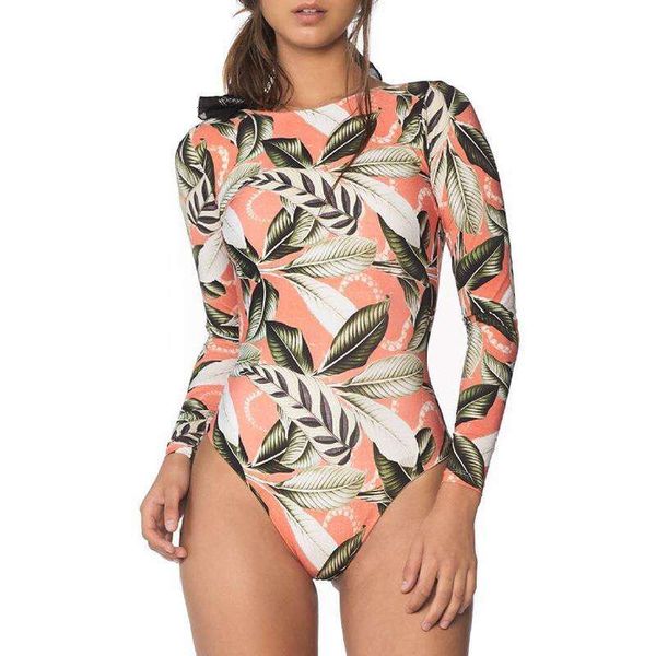long sleeve printed sunscreen swimsuit female one piece backless diving suit wholesale, White;black
long sleeve printed sunscreen swimsuit female one piece backless diving suit wholesale, White;black