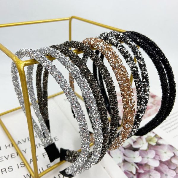 fine hair hoop shiny full diamond korean style hair clip simple personalized headband headwear retro annular hairpins, Slivery;white
fine hair hoop shiny full diamond korean style hair clip simple personalized headband headwear retro annular hairpins, Slivery;white