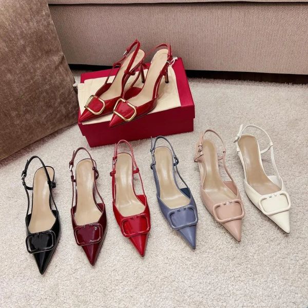 brand summer ladies sandals high heel pointed toe casual shoes classic metal v buckle stiletto 6cm 8cm 10cm genuine leather shallow mouth we, Black
brand summer ladies sandals high heel pointed toe casual shoes classic metal v buckle stiletto 6cm 8cm 10cm genuine leather shallow mouth we, Black