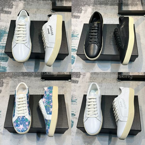 court classic men casual shoes designer sneakers embroidered logo signature low leather trainers with box 38-46, Black
court classic men casual shoes designer sneakers embroidered logo signature low leather trainers with box 38-46, Black