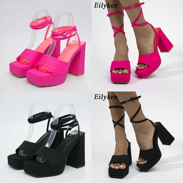 summer sandals new brand women fashion classics party chunky high heels platform ankle buckle strap shoes 230511, Black
summer sandals new brand women fashion classics party chunky high heels platform ankle buckle strap shoes 230511, Black