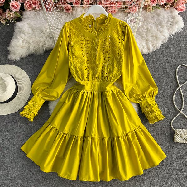2023 casual dresses fashion runway summer beach dress women's lantern sleeve single-breasted hollow out embrodiery elegant mini dress, Black;gray
2023 casual dresses fashion runway summer beach dress women's lantern sleeve single-breasted hollow out embrodiery elegant mini dress, Black;gray