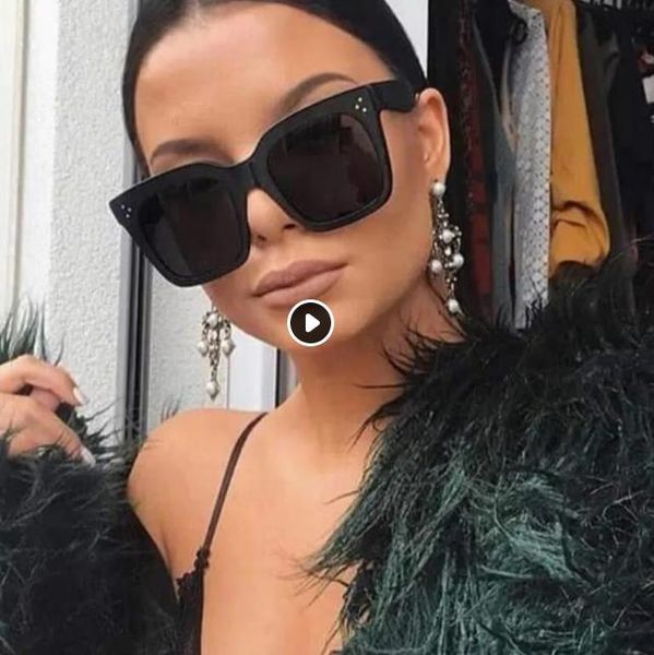 611s black clear oversized square sunglasses women gradient summer style classic sun glasses female big, White;black
611s black clear oversized square sunglasses women gradient summer style classic sun glasses female big, White;black