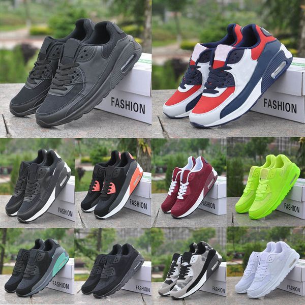 designer 90 running shoes sneakers for men women classic 90s triple mesh leather black white breathable outdoor sports trainer walking surfa
designer 90 running shoes sneakers for men women classic 90s triple mesh leather black white breathable outdoor sports trainer walking surfa