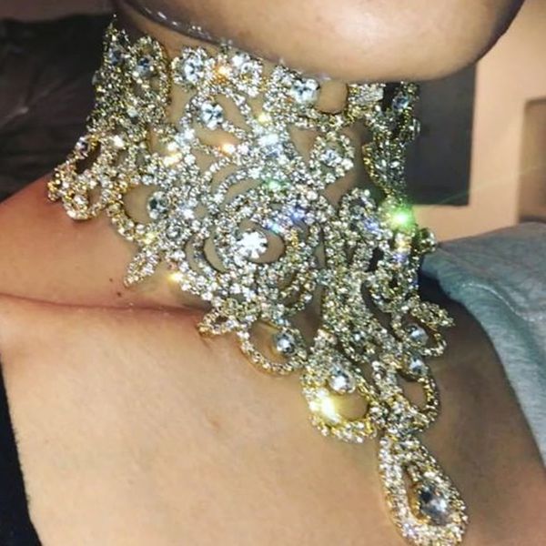 unique design feeling new necklace exaggerated flower rhinestone necklace insinternet celebrity with choker temperament dinner clavicle chai, Silver
unique design feeling new necklace exaggerated flower rhinestone necklace insinternet celebrity with choker temperament dinner clavicle chai, Silver