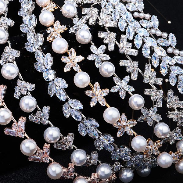 sen style girl temperament versatile high-end zircon pearl hair hoop simple and atmospheric daily miss pressure hair accessories fg-0101-b, Silver
sen style girl temperament versatile high-end zircon pearl hair hoop simple and atmospheric daily miss pressure hair accessories fg-0101-b, Silver