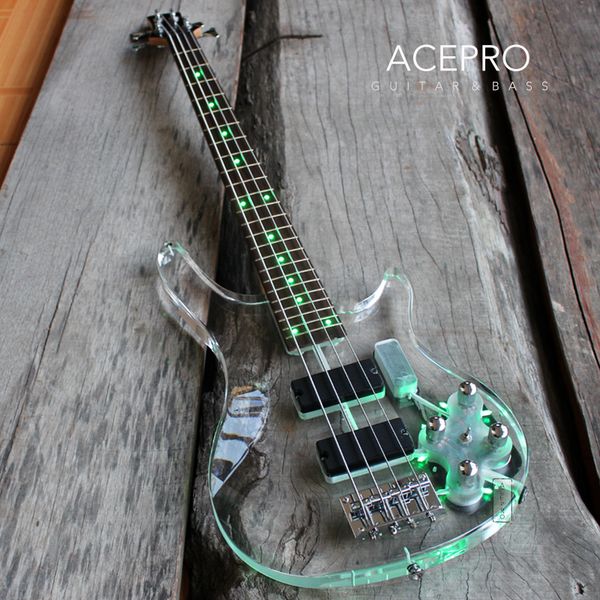 4 string acrylic body electric bass guitar green blue colorful color leds light maple neck rosewood fretboard high quality
4 string acrylic body electric bass guitar green blue colorful color leds light maple neck rosewood fretboard high quality