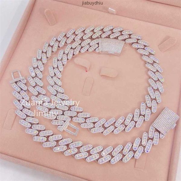 custom lock stock 15mm two row iced out jewelry 925 sterling silver vvs loose moissanite diamond cuban link
custom lock stock 15mm two row iced out jewelry 925 sterling silver vvs loose moissanite diamond cuban link