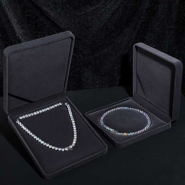 christmas halloween gift case hip hop moissanite cuban link chain tennis necklace luxury velvet jewelry box for packaging, Silver
christmas halloween gift case hip hop moissanite cuban link chain tennis necklace luxury velvet jewelry box for packaging, Silver