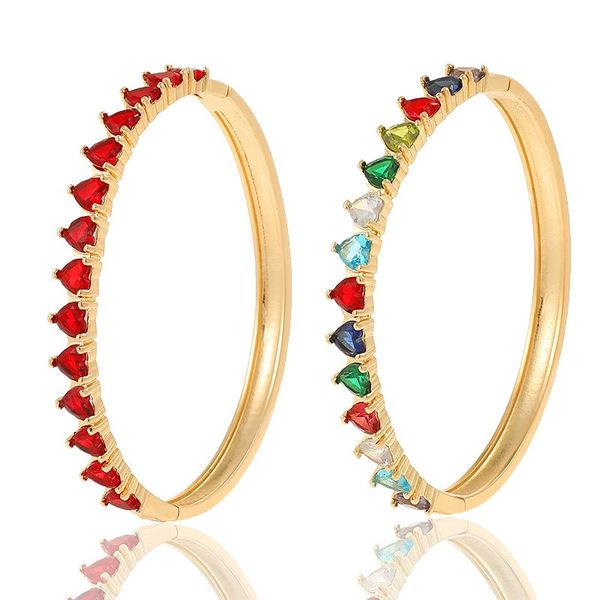 exquisite 18k gold plated bangle bracelets luxurious romantic love heart zircon bracelet for women wedding party jewelry gifts, Black
exquisite 18k gold plated bangle bracelets luxurious romantic love heart zircon bracelet for women wedding party jewelry gifts, Black