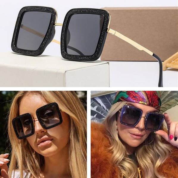 

r sunglasses fashion sunscreen luxury sunglasses for men women beach shading uv protection relaxation glasses trendy gift with box very nice, White;black