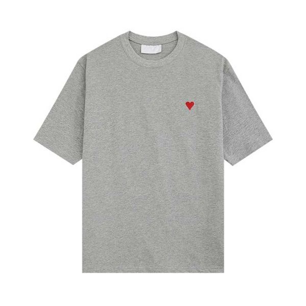 t shirt for men 2023 springsummer new boyfriend style version with small red heart embroidery on the chest loose and comfortable short sleev, White;black
t shirt for men 2023 springsummer new boyfriend style version with small red heart embroidery on the chest loose and comfortable short sleev, White;black
