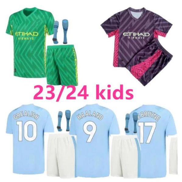 23 24 haaland soccer jerseys grealish sterling mans cities mahrez de bruyne foden 2024 football shirt kids kit sets uniform, Black
23 24 haaland soccer jerseys grealish sterling mans cities mahrez de bruyne foden 2024 football shirt kids kit sets uniform, Black
