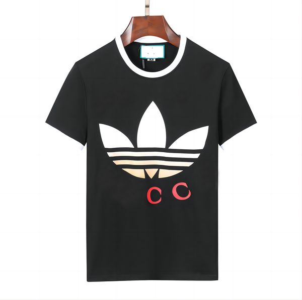 2023 summer mens high street luxury cotton printing casual tshirt short sleeve comfortable top, White;black
2023 summer mens high street luxury cotton printing casual tshirt short sleeve comfortable top, White;black