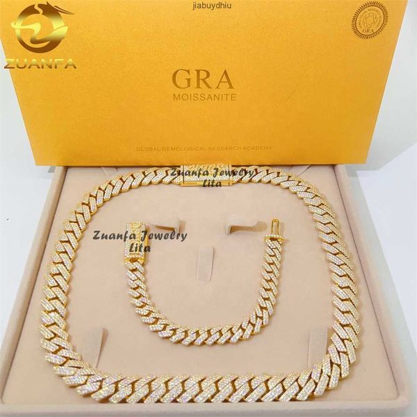 custom fine jewelry vvs moissanite 14mm 18k gold plated hip hop miami necklace silver cuban link chain
custom fine jewelry vvs moissanite 14mm 18k gold plated hip hop miami necklace silver cuban link chain