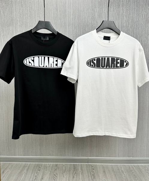 men's t shirt designer d2 chest letter logo fashion couple tees loose black and white tshirt, White;black
men's t shirt designer d2 chest letter logo fashion couple tees loose black and white tshirt, White;black
