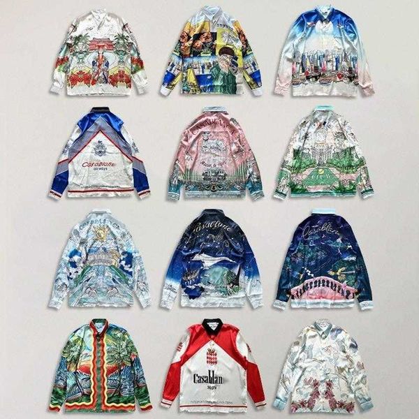 casa baroque style casual shirts mens hawaiian silk long sleeved shirt casablan designer shirt lapel cardigan coat men women thin jacket, White;black
casa baroque style casual shirts mens hawaiian silk long sleeved shirt casablan designer shirt lapel cardigan coat men women thin jacket, White;black