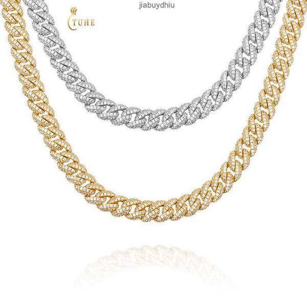 custom make 10mm 18k gold plated 925 sterling silver full aaaaa zircon iced out miami cuban link chain necklace
custom make 10mm 18k gold plated 925 sterling silver full aaaaa zircon iced out miami cuban link chain necklace