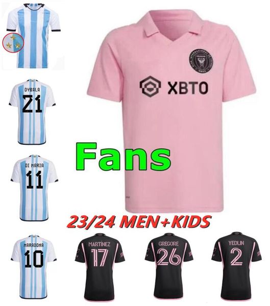 3 star soccer jerseys 23 24 fans player inter miami beckham player version maradona di maria j. aarez home away fc men kids football, White;black
3 star soccer jerseys 23 24 fans player inter miami beckham player version maradona di maria j. aarez home away fc men kids football, White;black