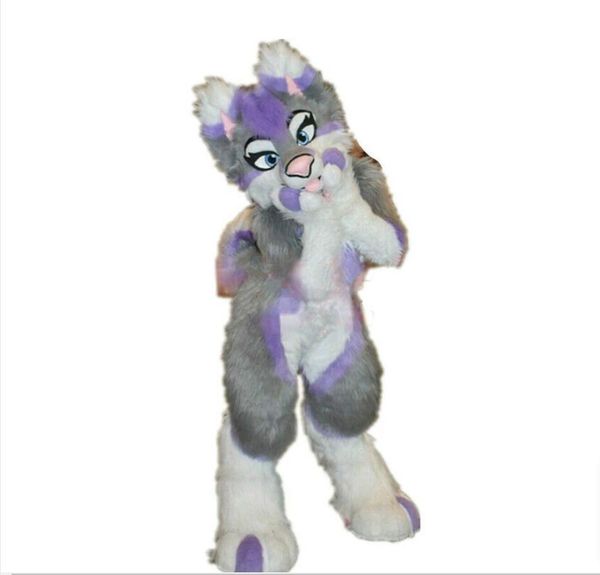 long fur gray husky dog cartoon mascot costume animal party game suit fursuit parade fancy dress advertising suit party halloween dress size, Red;yellow
long fur gray husky dog cartoon mascot costume animal party game suit fursuit parade fancy dress advertising suit party halloween dress size, Red;yellow