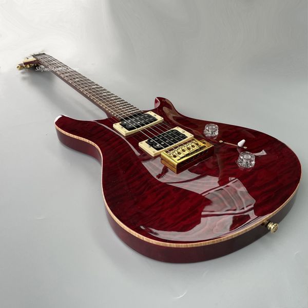 custom prs electric guitar, mahogany fingerboard, flame maple up and down, double convex, chrome hardware, 2f hole16889
custom prs electric guitar, mahogany fingerboard, flame maple up and down, double convex, chrome hardware, 2f hole16889