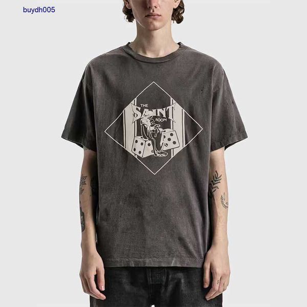 nzdl new style t-shirts for men and women fashion designer s.t michael dice print high street destruction vintage loose cotton short sleeve, White;black
nzdl new style t-shirts for men and women fashion designer s.t michael dice print high street destruction vintage loose cotton short sleeve, White;black