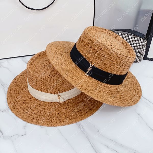 luxury women designer straw hat fashion grass braid sunhat for men woman wide brim hats summer bucket hats outdoor beach hats 3 colors, Blue;gray
luxury women designer straw hat fashion grass braid sunhat for men woman wide brim hats summer bucket hats outdoor beach hats 3 colors, Blue;gray