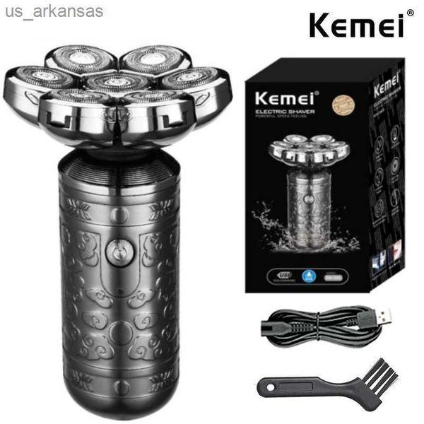 kemei 7-blade professional beard hair electric shaver for men rechargeable head electric razor bald shaving machine metal shell l230523
kemei 7-blade professional beard hair electric shaver for men rechargeable head electric razor bald shaving machine metal shell l230523
