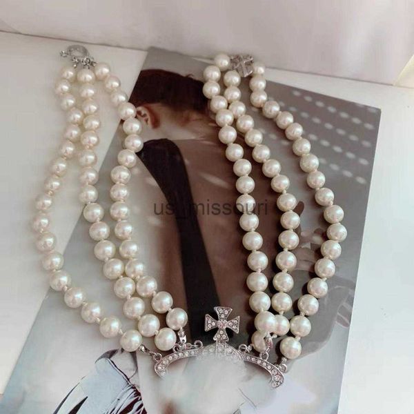 pendant necklaces designer multilayer pearl rhinestone orbit necklace clavicle chain baroque pearl necklaces for women jewelry gift j230612, Silver
pendant necklaces designer multilayer pearl rhinestone orbit necklace clavicle chain baroque pearl necklaces for women jewelry gift j230612, Silver