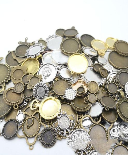 200grams antique silver color pendant base antique bronze vintage stamping blank cabochon setting diy bezel tray jewelry making9234855, Bronze;silver
200grams antique silver color pendant base antique bronze vintage stamping blank cabochon setting diy bezel tray jewelry making9234855, Bronze;silver