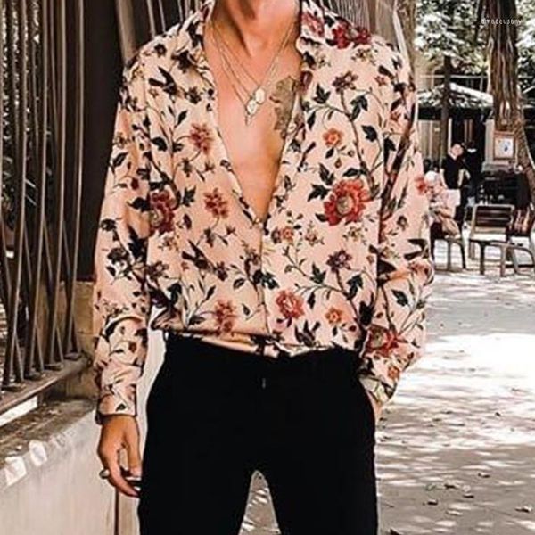 men's casual shirts european and american men holiday party hawaii style handsome boyfriend floral printing long daily chic, White;black
men's casual shirts european and american men holiday party hawaii style handsome boyfriend floral printing long daily chic, White;black