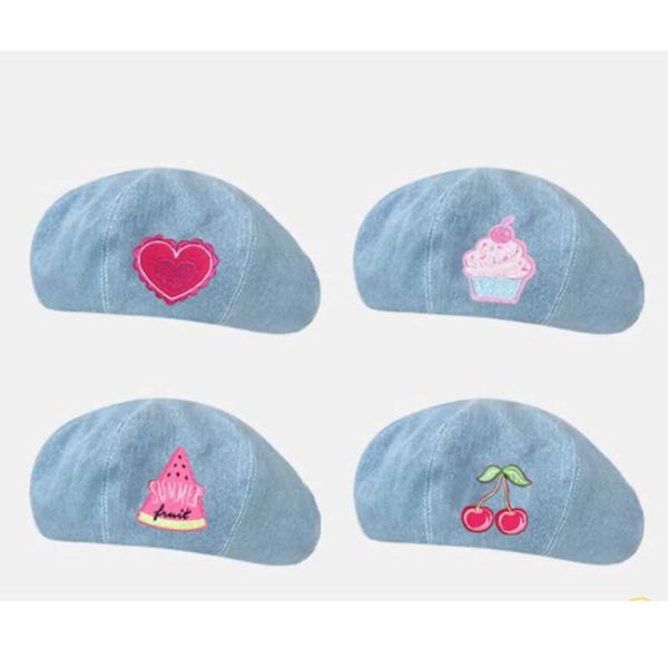 berets nicky funny cartoon pattern sticker cowboy women's beret spring japanese love ice cream watermelon cherry cute paint hat g220612, Blue;gray
berets nicky funny cartoon pattern sticker cowboy women's beret spring japanese love ice cream watermelon cherry cute paint hat g220612, Blue;gray