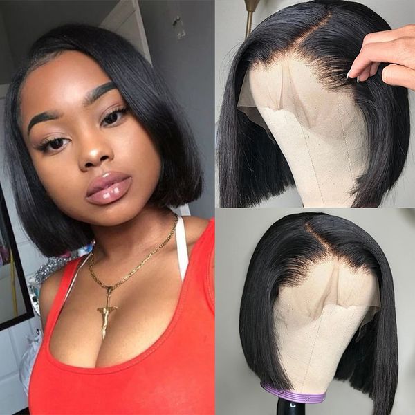 13x4 short lace human hair wigs virgin brazilian straight bob wig pre plucked with baby hair frontal closure wigs, Black;brown
13x4 short lace human hair wigs virgin brazilian straight bob wig pre plucked with baby hair frontal closure wigs, Black;brown