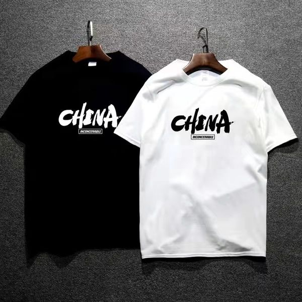 mens t-shirt 100% cotton summer new short-sleeved t-shirt men loose clothing trend tide body t-shirts, White;black
mens t-shirt 100% cotton summer new short-sleeved t-shirt men loose clothing trend tide body t-shirts, White;black