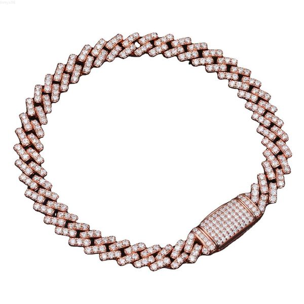 luxury 8mm rose gold plated 925 sterling silver vvs moissanite diamond iced out cuban link bracelet for men women
luxury 8mm rose gold plated 925 sterling silver vvs moissanite diamond iced out cuban link bracelet for men women