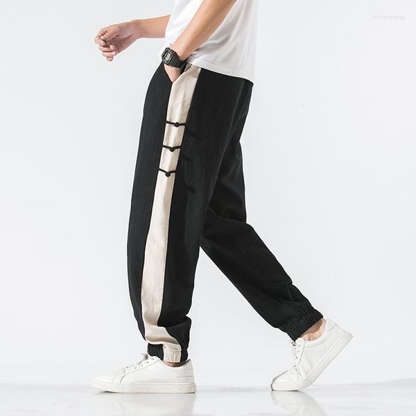 men's pants duyit summer color matching buckle chinese style elastic waist youth men's large size retro casual, Black
men's pants duyit summer color matching buckle chinese style elastic waist youth men's large size retro casual, Black