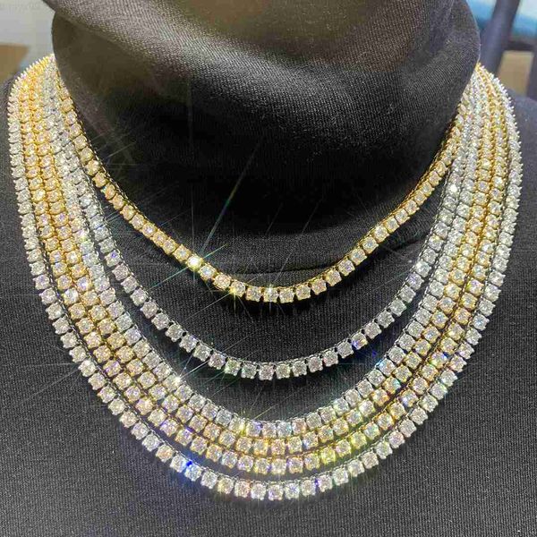 3mm 4mm 316l stainless steel hip hop diamond necklace jewelry vvs moissanite tennis chain, Silver
3mm 4mm 316l stainless steel hip hop diamond necklace jewelry vvs moissanite tennis chain, Silver