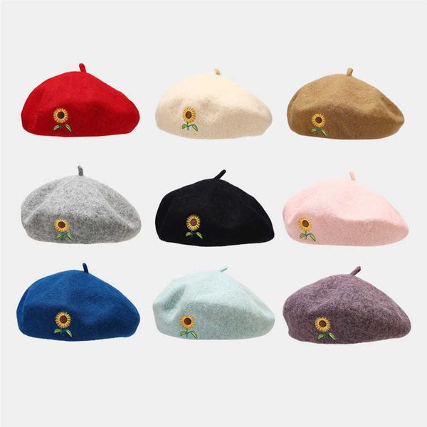 berets autumn winter cotton embroidery beret painter women and girls octagonal hat g220612, Blue;gray
berets autumn winter cotton embroidery beret painter women and girls octagonal hat g220612, Blue;gray