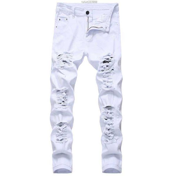men ripped jeans white red black stretch slim fit spring autumn denim pants distressed hip hop streetwear biker jeans pants x0621
men ripped jeans white red black stretch slim fit spring autumn denim pants distressed hip hop streetwear biker jeans pants x0621