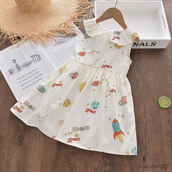 girl's dresses cute girls print 2023 new summer space pattern casual dress old kids baby clothes outfit r230612, Red;yellow
girl's dresses cute girls print 2023 new summer space pattern casual dress old kids baby clothes outfit r230612, Red;yellow