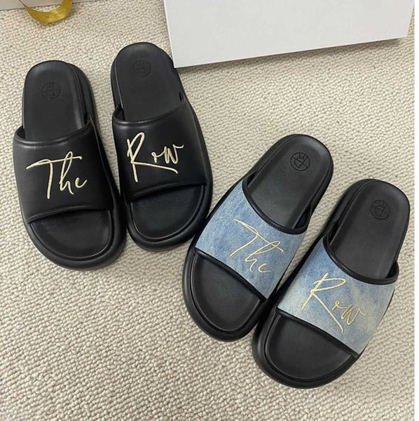 the row slippers thick shoes sole elevated slipper 2023 summer holiday beach sandals casual versatile round head mesh infrared wearing sanda, Black
the row slippers thick shoes sole elevated slipper 2023 summer holiday beach sandals casual versatile round head mesh infrared wearing sanda, Black