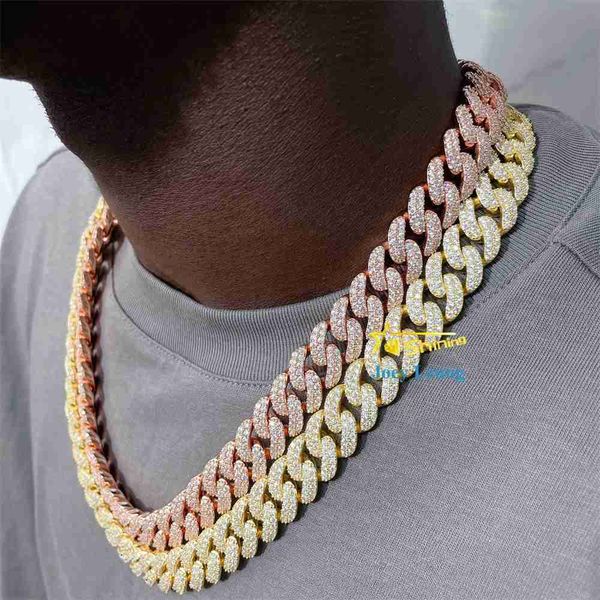 fine jewelry hip hop gold plated 925 silver 2 rows 13mm 15mm moissanite diamond iced out miami cuban link chain necklace for men
fine jewelry hip hop gold plated 925 silver 2 rows 13mm 15mm moissanite diamond iced out miami cuban link chain necklace for men
